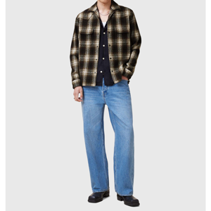 AllSaints Alvar Checked Western Relaxed Fit Shirt